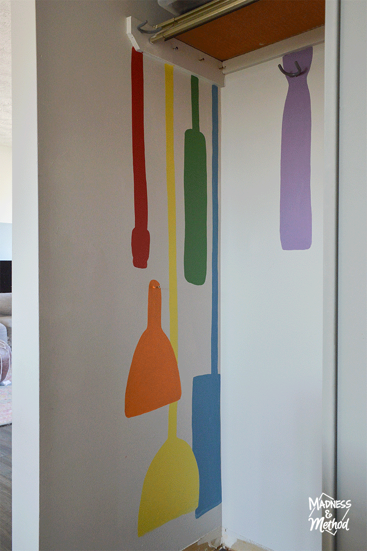 rainbow broom closet storage
