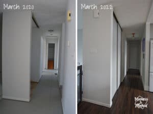 hallway makeover before