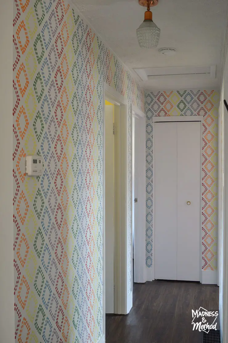 rainbow diamond walls