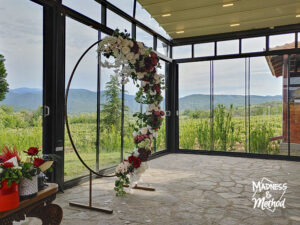 winery wedding gazebo