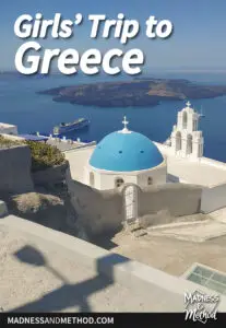 blue dome roof and white buildings in santorini