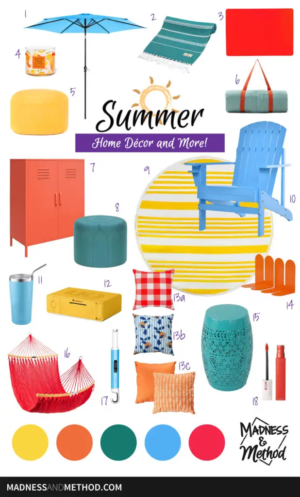 summer home decor more moodboard