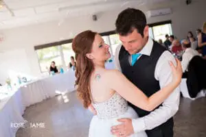 couple dancing at wedding