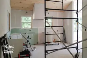 cottage kitchen with scaffold