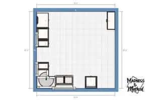13x13 kitchen floorplan