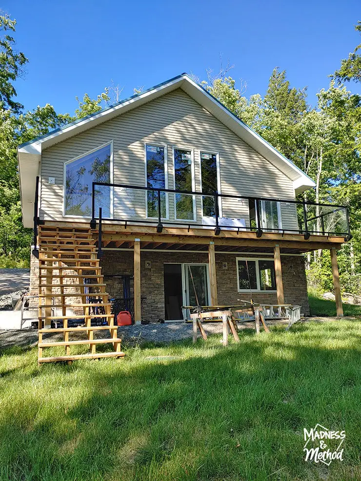 cottage with deck and space below