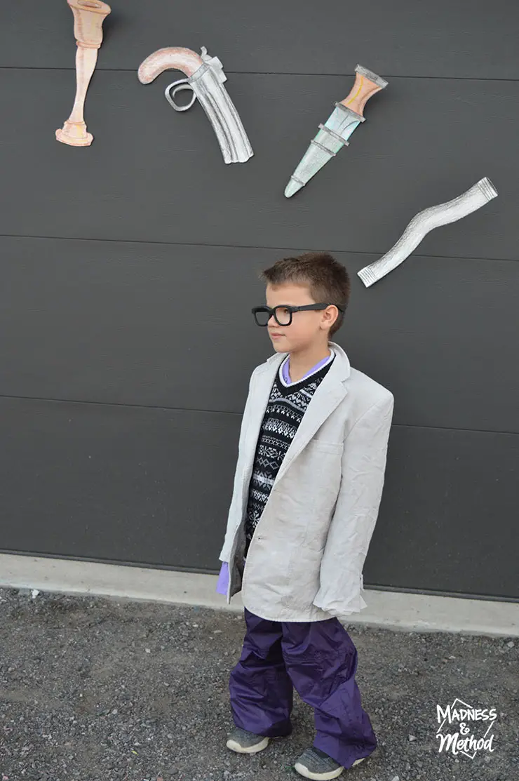 little boy as professor plum