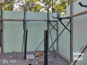 ICF wall construction