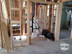 basement bathroom framing