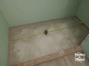 concrete shower floor