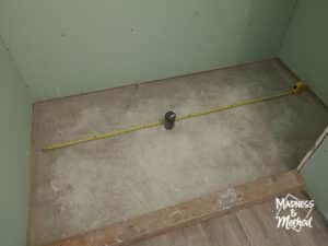 concrete shower floor