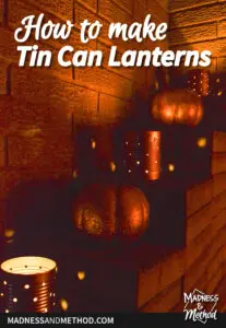 tin can lanterns glow