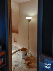 light brown microcement bathroom