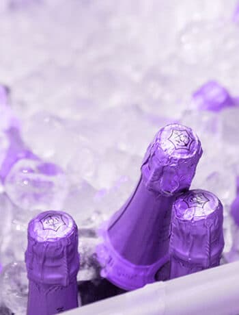 bottles of champagne in ice