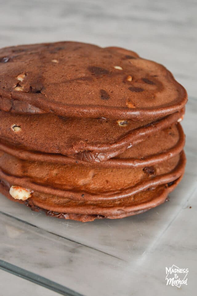 Triple Chocolate Pancakes Madness & Method