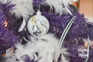 marble christmas ornament