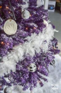 feather boa christmas tree garland