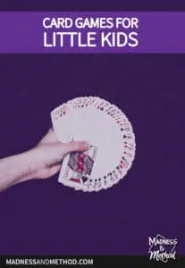deck of cards in hand