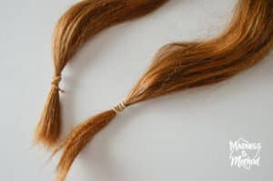 locks of red hair for donation