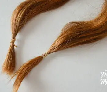 locks of red hair for donation