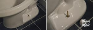 bolt covers on toilet