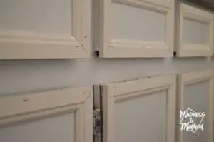 installing trim around vanity doors