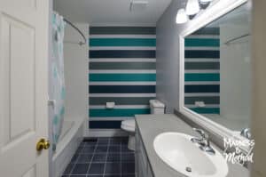 painted bathroom reveal