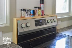 over the stove shelf storage