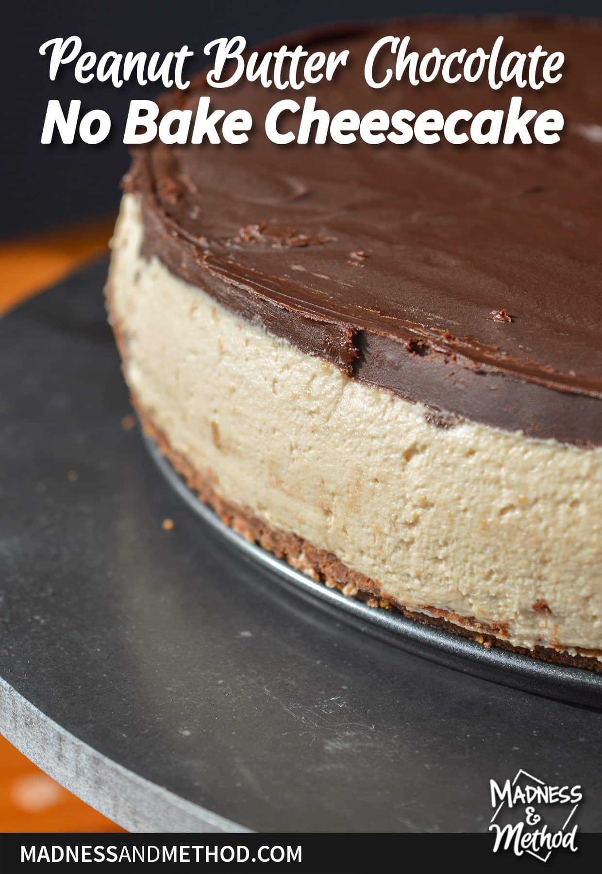 peanut butter chocolate cheesecake