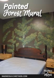 painted forest mural text overlay