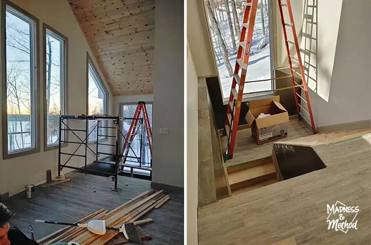 cottage staircase construction