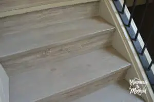 wood and vinyl staircase