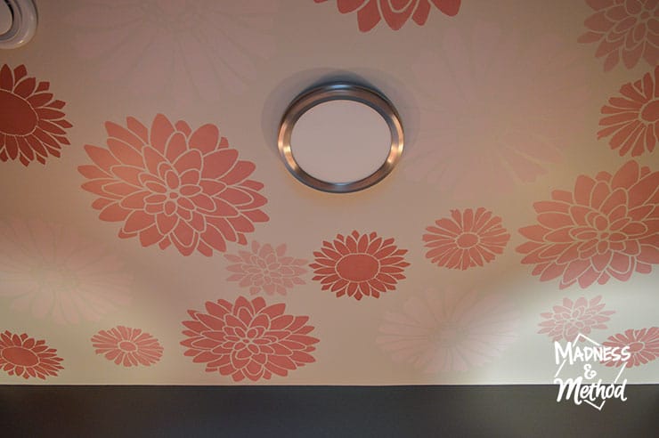 flower ceiling mural