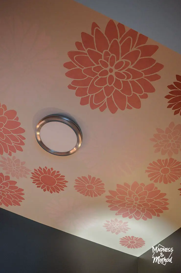flower ceiling stencils