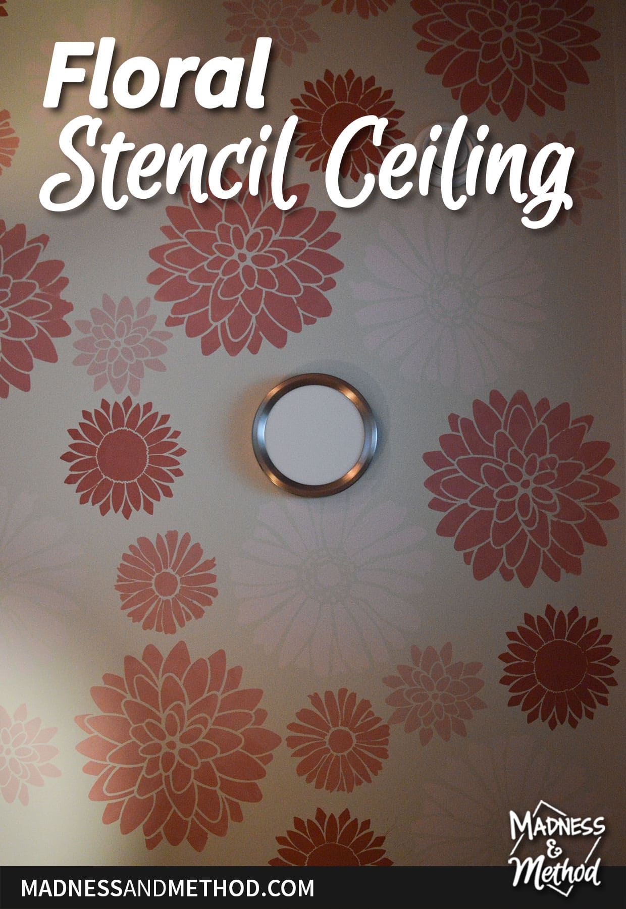 flower stencil ceiling