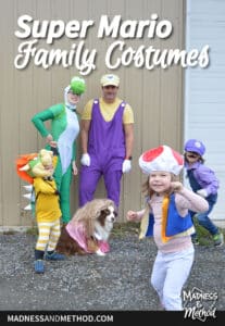 super mario costumes graphic