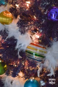rainbow glass ornament