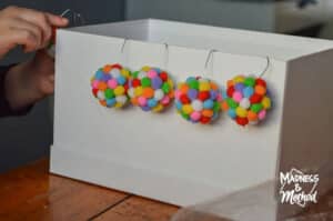 rainbow pom pom balls