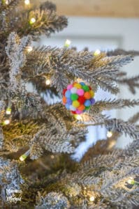 christmas pom pom ornaments