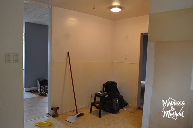 unused kitchen area