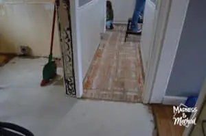 kitchen floor demolition