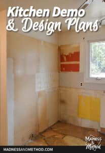 kitchen demo and design plans