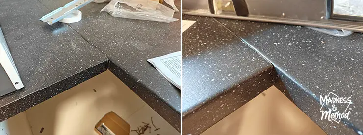 rounded edge on counter