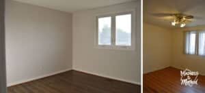 empty bedroom before after