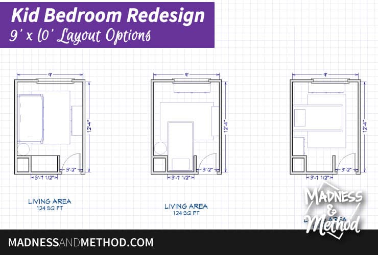 9 x 10 kid bedroom layouts