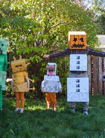 family minecraft halloween costumes