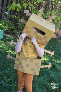 DIY minecraft axolotl costume