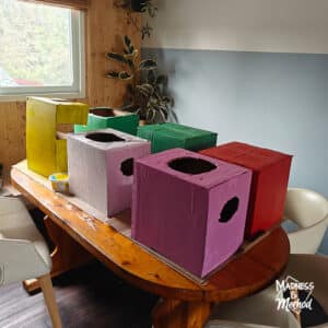 painted cardboard minecraft costumes