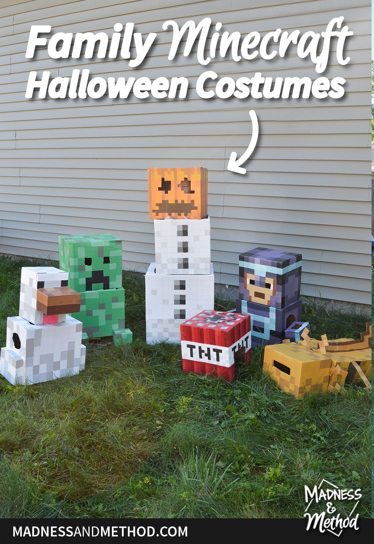 minecraft cardboard costumes