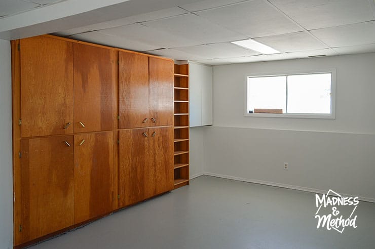 basement when moved in